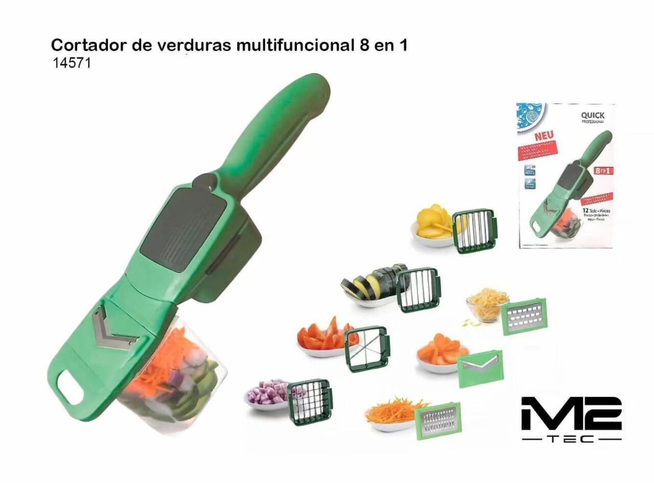 Cortador de Verduras Multifuncional 8 en 1 Compacto