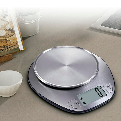 Báscula de Cocina Digital de Precisión 5 kg Acero Inoxidable