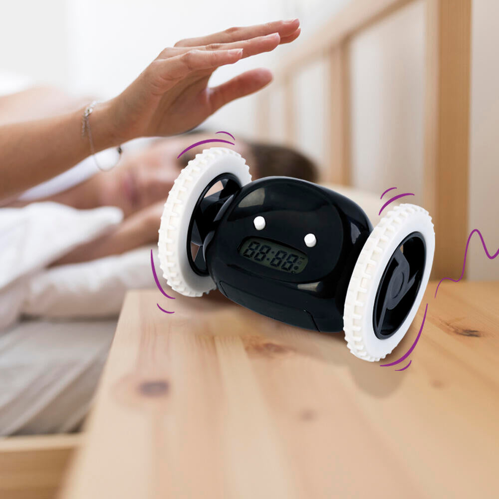 Despertador Digital con Ruedas Antisnooze de Alta Potencia