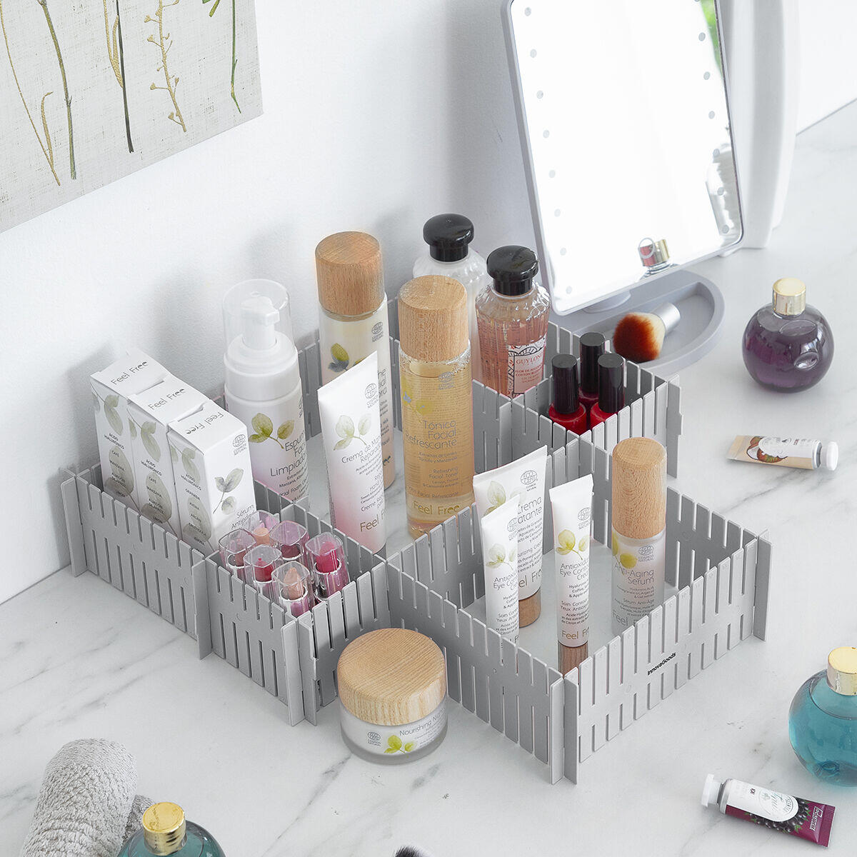 Organizador de Cajones Ajustable Modular 16 Piezas