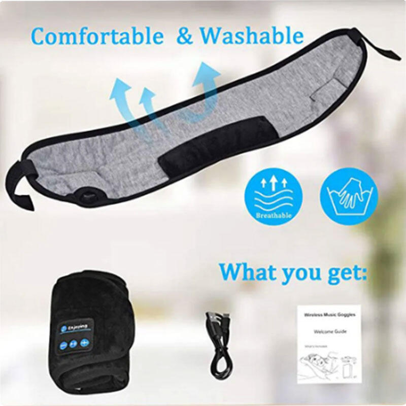 Antifaz para Dormir con Auriculares Bluetooth Integrados