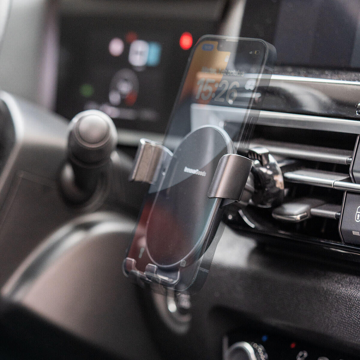 Soporte para Móvil con Carga Inalámbrica Rápida para Coche 15W