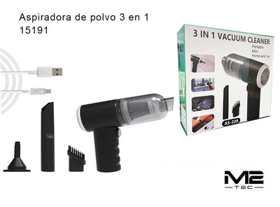 Aspiradora Multifuncional 3 en 1 Vertical y de Mano Compacta