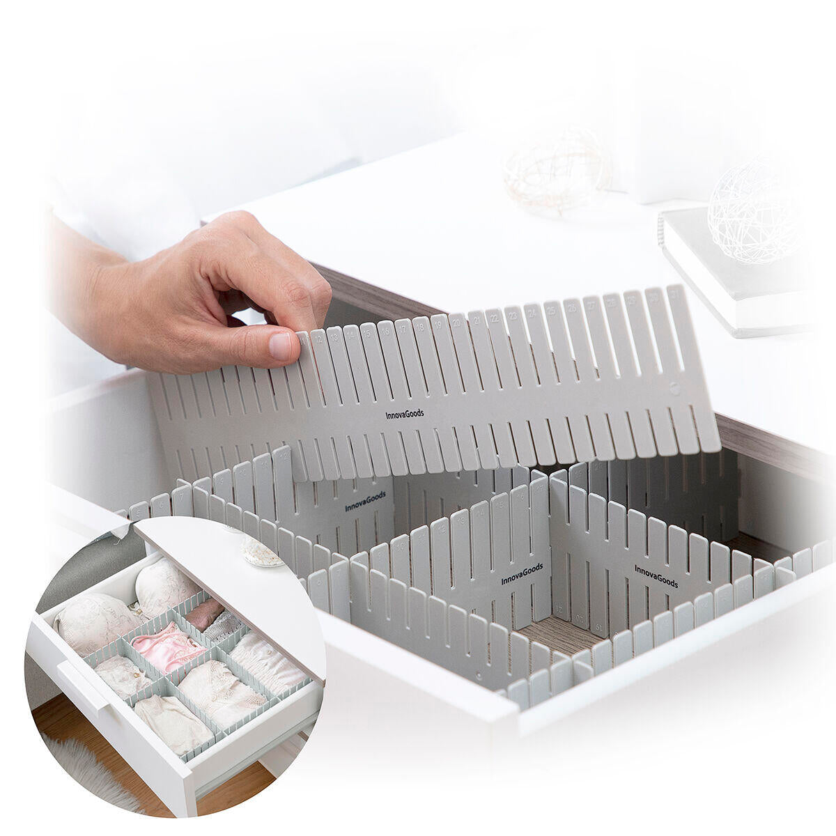 Organizador de Cajones Ajustable Modular 16 Piezas