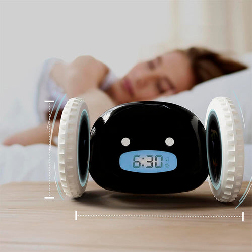 Despertador Digital con Ruedas Antisnooze de Alta Potencia