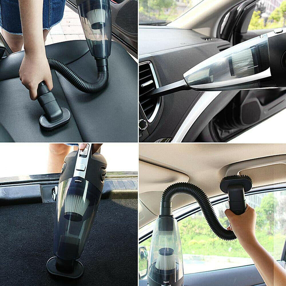 Aspiradora de Mano Inalámbrica 120W Recargable para Coche y Hogar